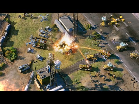 HUGE SKIRMISH IN THIS FUTURISTIC RTS! Crossfire: Legion