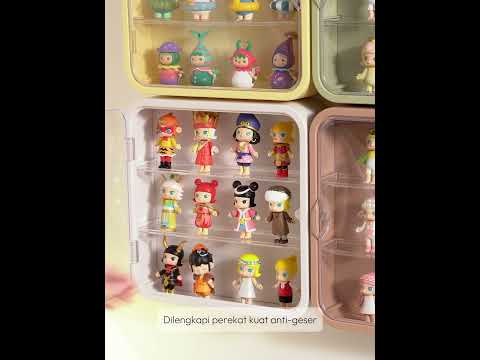 Gambar Stora Kotak Pajang Action Figure Hanging 30x8x30 cm - Kuning