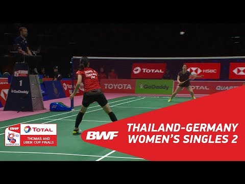 Uber Cup | WS2 | Nitchaon JINDAPOL (THA) vs Yvonne LI (GER) | BWF 2018