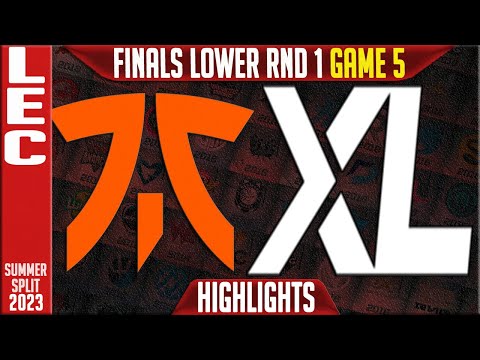 FNC vs XL Highlights Game 5 | LEC Summer 2023 Finals Lower RND 1 | Fnatic vs Excel Esports G5