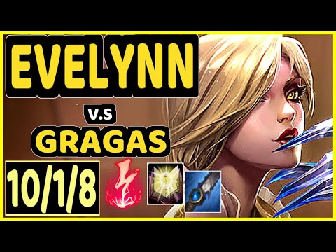 METAPHOR (EVELYNN) vs GRAGAS - 10/1/8 KDA JUNGLE CHALLENGER GAMEPLAY - NA