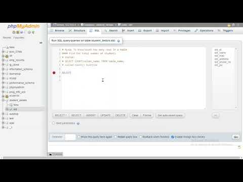 Count Function Mysql Phpmyadmin Mariadb Sql Dml Command Aggregate Function Count