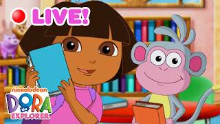 🔴 LIVE: Back to School w/ Dora the Explorer! 📚 24/7 Marathon! | Dora & Friends