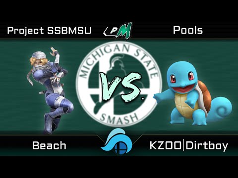 ProjectSSBMSU Project M Pools - Beach (Sheik) vs. Kzoo | Dirtboy (Squirtle)