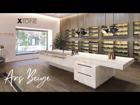 Discover the Quartzite Effect Xtone ARS Beige Work Surface by Porcelanosa