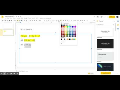 Math Lesson 6.13 - Google Slides
