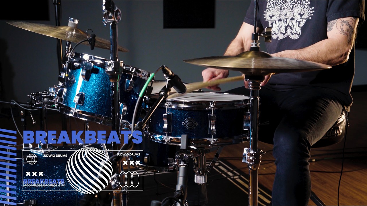 Ludwig Breakbeats 4pc Shell Pack - Silver Sparkle