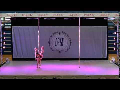 Simone Fluhr & Irina Mauch - Doubles -9th - World Pole Sports Championships 15
