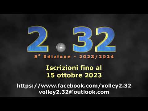 2.32 Volley Amatoriale Misto - Iscrizioni 8ᵃ edizione 2023-2024