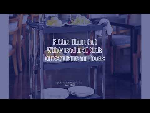 Video thumbnail for Small Folding Dining Cart