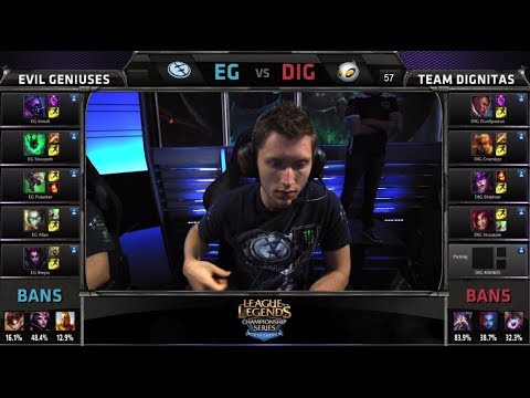 Evil Geniuses vs Dignitas | S4 NA LCS Summer split 2014 W3D2 | EG vs DIG G3