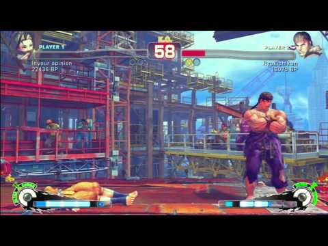 SSF4 Rank Match  Inyour opinion (IB)  vs  Ryukichikun (RY)