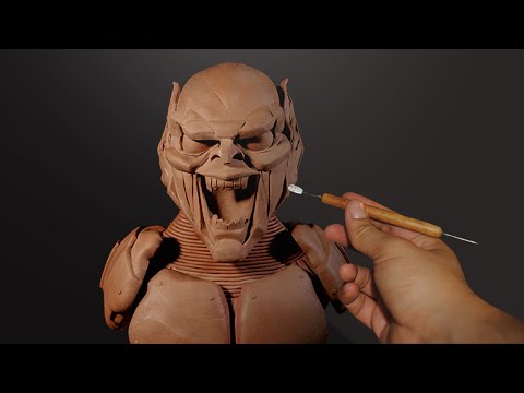 Sculpting Green Goblin - Spiderman No Way Home  TIMELAPSE