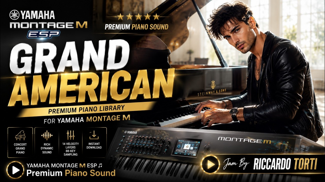 RCL025 - American Grand Piano - Yamaha MONTAGE M - ESP - Video Preview 1