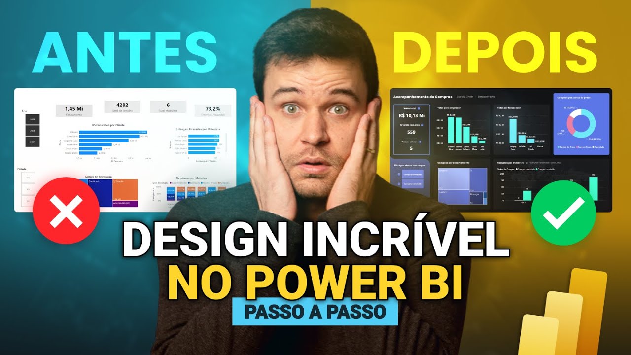 Design profissional no Power BI - Dashboard Incrível
