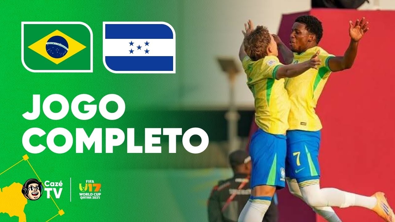 JOGO COMPLETO: BRASIL X HONDURAS | COPA DO MUNDO SUB-17 FIFA™ 2025 | FASE DE GRUPOS | 1ª RODADA