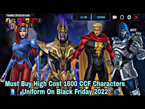 Must Buy High Cost 1600 CCF Characters Uniform On Black Friday 2022 - Marvel Future Fight