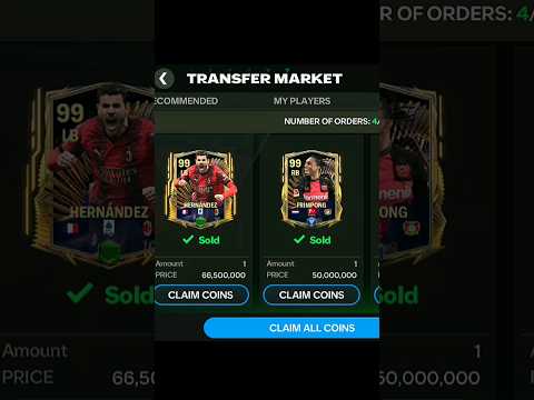 How to sell players in fc mobile 💸💸 #fcmobile