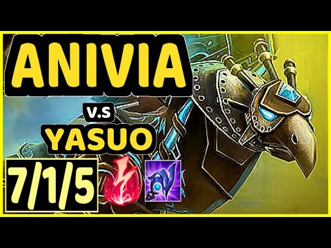 FROGGEN (ANIVIA) vs YASUO - 7/1/5 KDA MID GAMEPLAY - NA Ranked GRANDMASTER