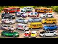 20 Amazing Toy Cars Police Cars School Buses Collection Kids Toy Vehicles