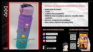 Garrafa Água Squeeze Galão 1 Litros Academia Treino Escola