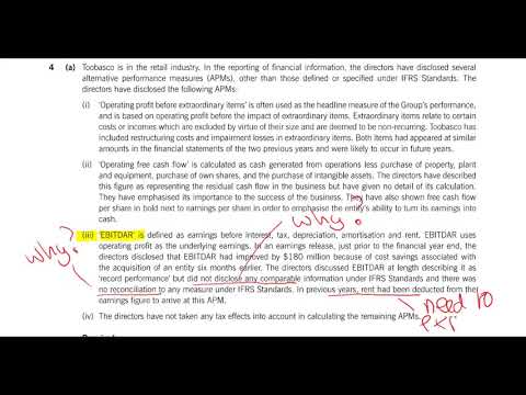 SBR September 2018 debrief question 4