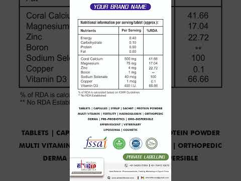 Multivitamin and multiminerals syrup third party manufacturi...