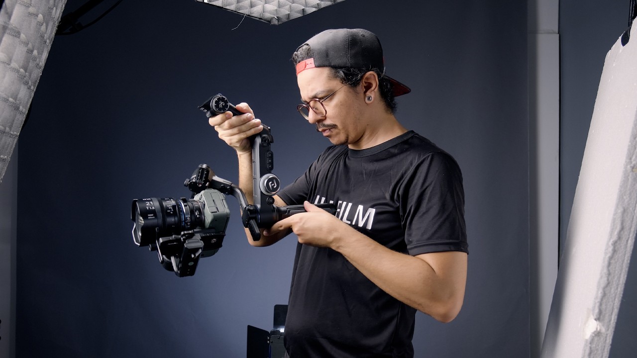 Aguentou até Lente Cine! Esse Gimbal é BRUTO!!!