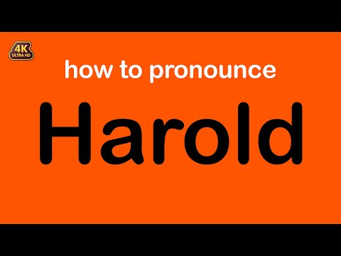 how to pronounce Harold correctly