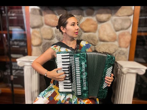6421 - Green Castiglione Piano Accordion LMM 30 60 image 2