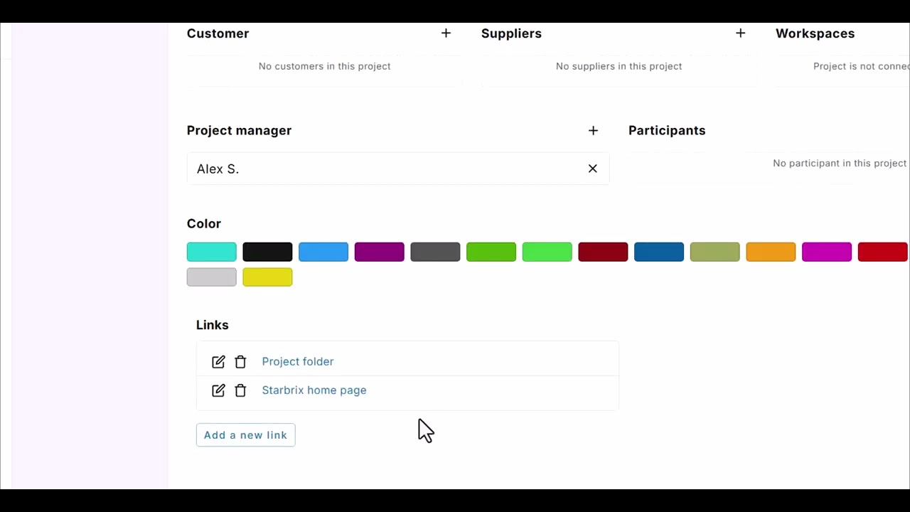 How to Add Links to Projects and Tasks