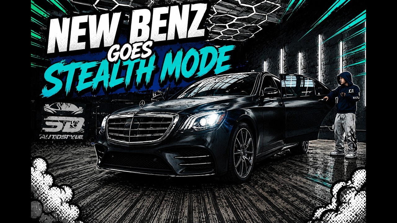 Satin Black Mercedes S560 Wrap Reveal