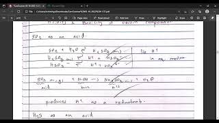 Sulphur Dioxide Redox and Acidity  | Chemistry SuperSummary A/L