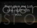 Luther Vandross One night with you Lyric Video