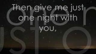 Luther Vandross One night with you Lyric Video