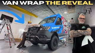 THE REVEAL. Last Day Of THE VAN WRAP On This Wild OVERLAND VAN