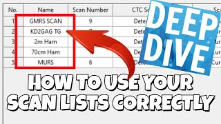 Scan Lists | How to use them correctly | THE RIGHT WAY | Baofeng DM-32UV