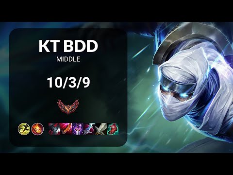 KT Bdd Zed vs Azir MIDDLE - KR GRANDMASTER Patch 15.6