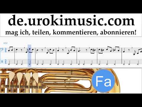 Tubaunterricht Beethoven - Für Elise Noten Lernen Teil#2 um-b995