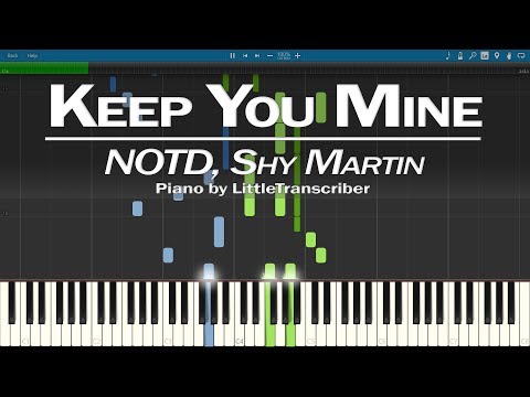 NOTD, Shy Martin - Keep You Mine (Piano Cover) Synthesia Tutorial by LittleTranscriber