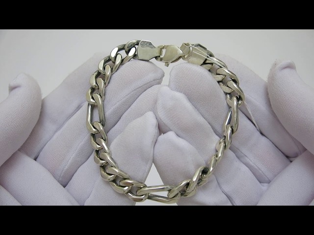 Чоловічий срібний браслет 5100069ф40 Відео огляд