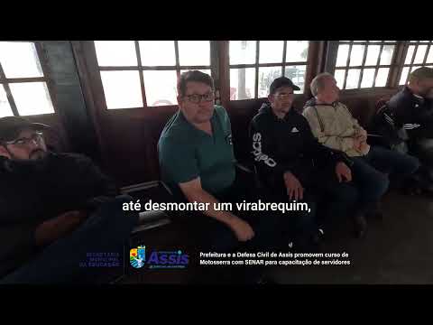 PMA e a Defesa Civil de Assis promovem curso de Motosserra com SENAR para capacitação de servidores