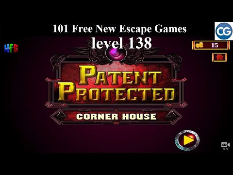 101 Free New Escape Games level 138- Patent Protected  CORNER HOUSE - Complete Game