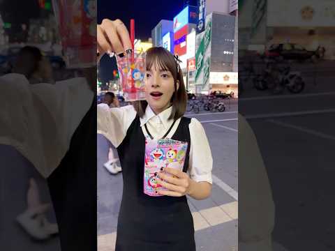 Doraemon Juice in Japan😭 #indian #japan #doraemon #hindi #cartoon #juice #shorts #viral #snacks