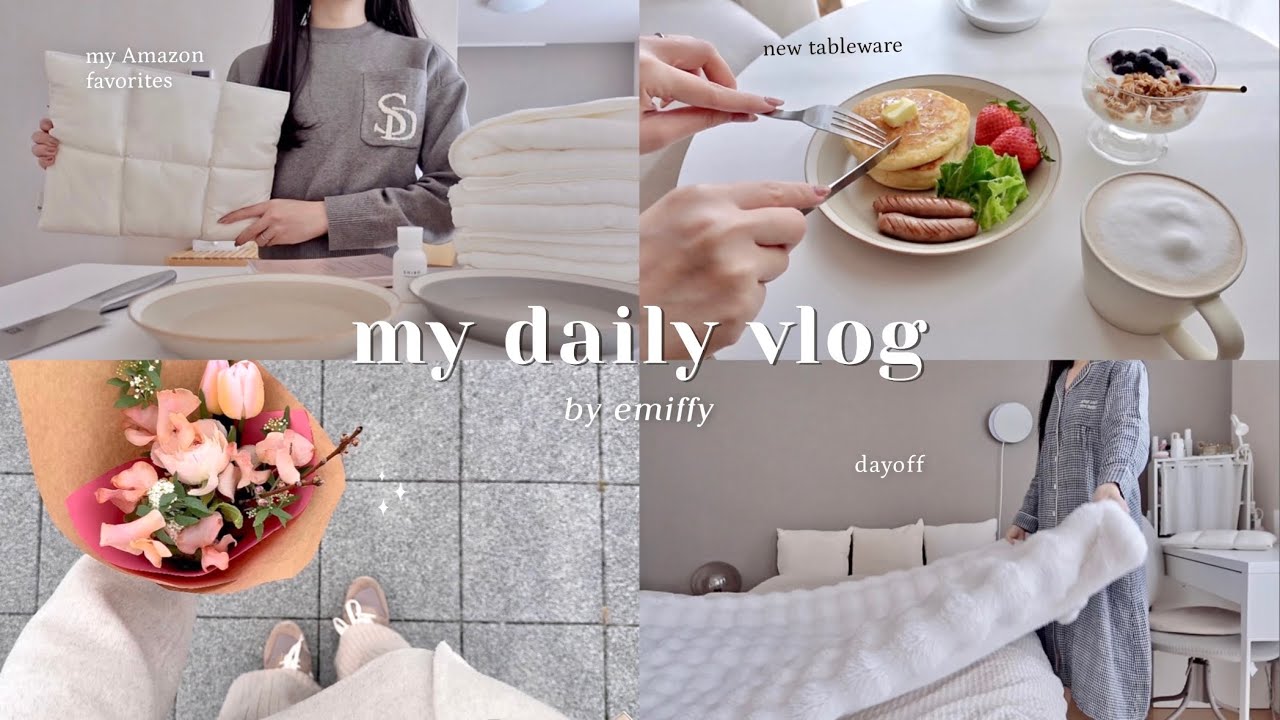 社会人の春の準備と日常👩🏻‍💻🌸 新生活のモチベを上げる8アイテム＆Amazon 購入品紹介｜セルフケア・自炊レシピ🍳