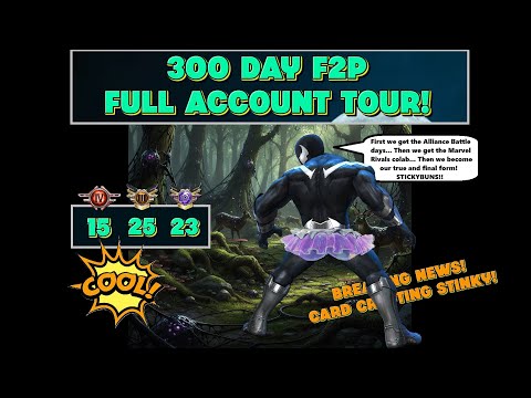 Marvel Future Fight: 300 Day F2P Full Account Tour!!  😈🤓👹