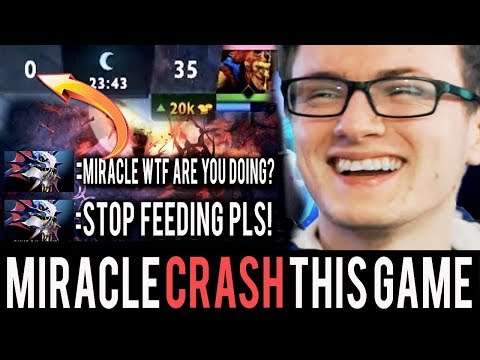 WTF Miracle- Feed Shadow Fiend ! Real or Not? - When 9K MMR Solo Mid with No Support