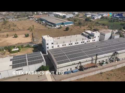 Solar Rooftop | Gtex Fabrics Pvt Ltd - 1 MWp | Gujarat - Lume Solar