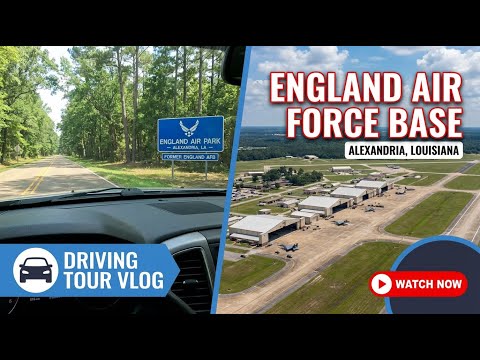 Dirigindo pela Base Aérea da Inglaterra - Alexandria, Louisiana