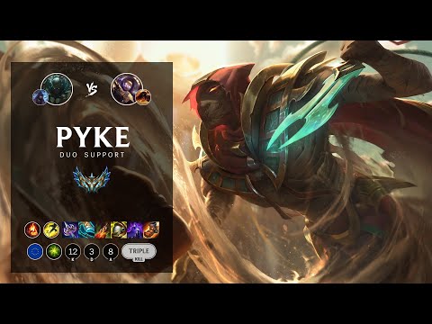 Pyke Support vs Blitzcrank - EUW Challenger Patch 12.6